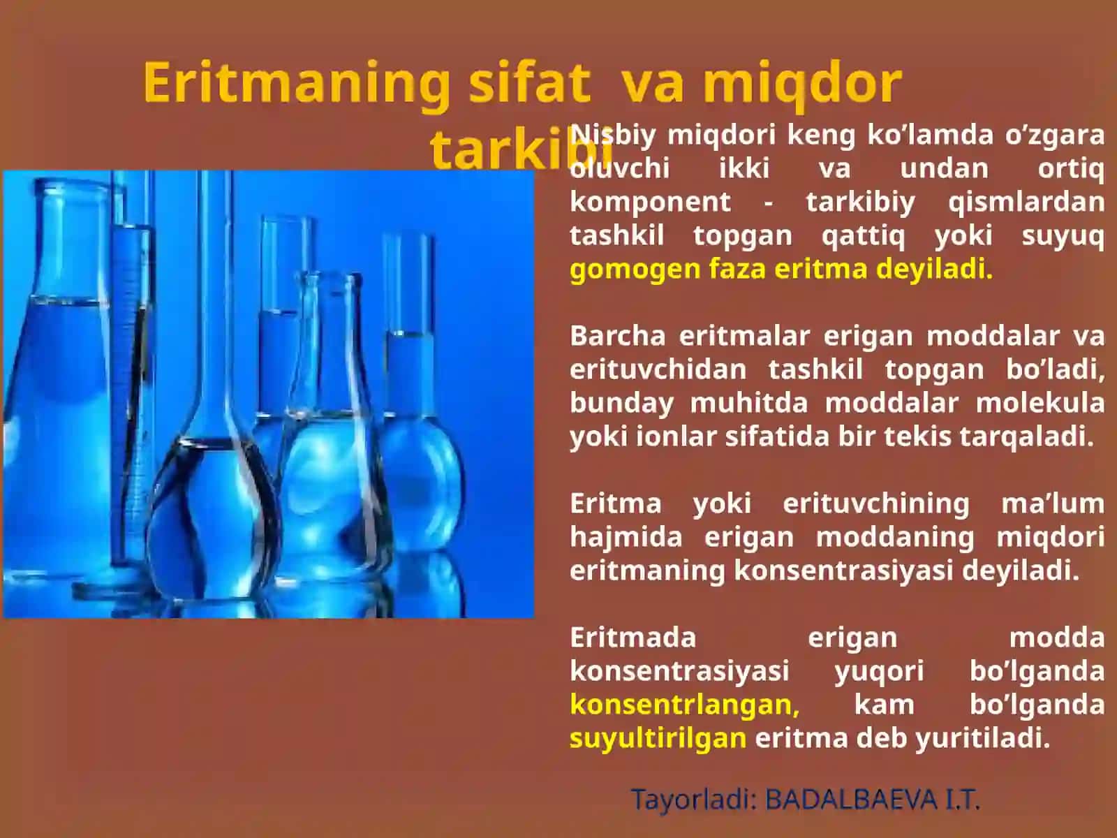 Eritmalarning zamonaviy nazariyalar, rejalar va atermalar 4