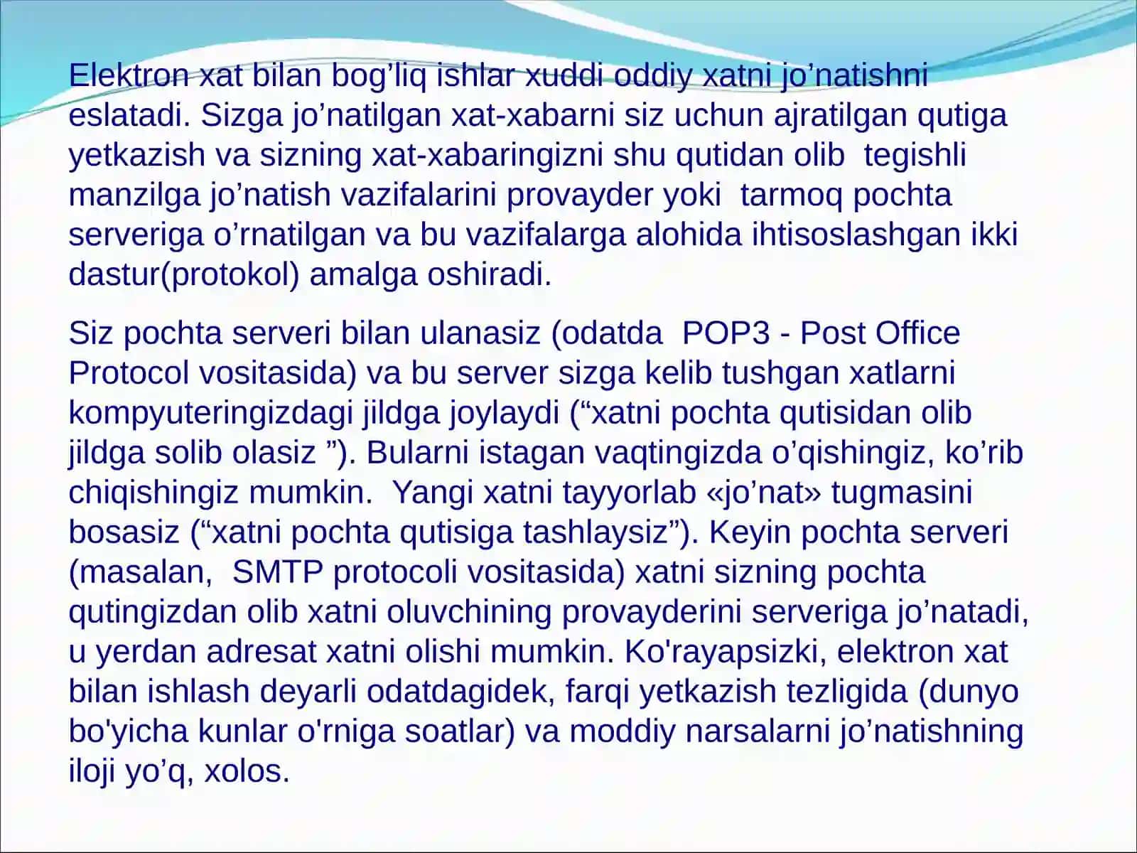 Elektron pochta (E-mail) 4
