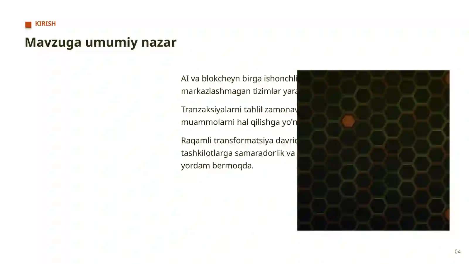 AI VA BLOKCHEYN Tranzaksiyalarni Tahlil 4