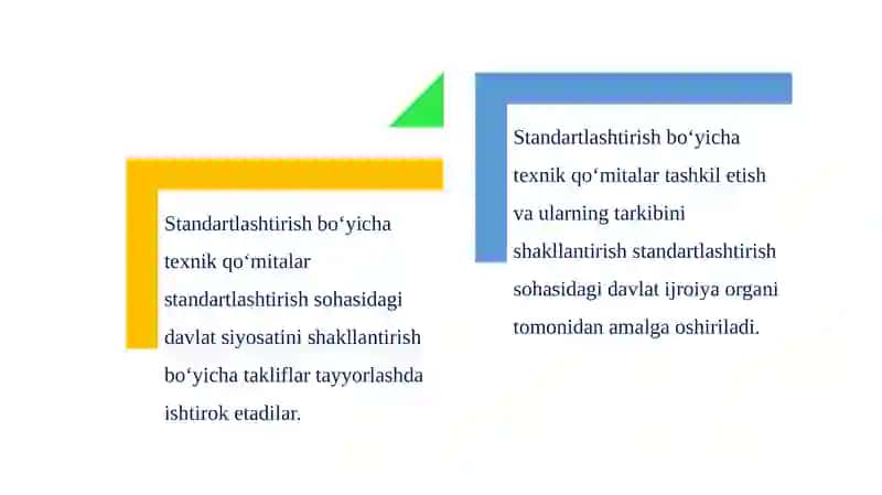 Standartlashtirish bo‘yicha texnik qo‘mitalar, tayanch tashkilotlar va xizmatlar 4