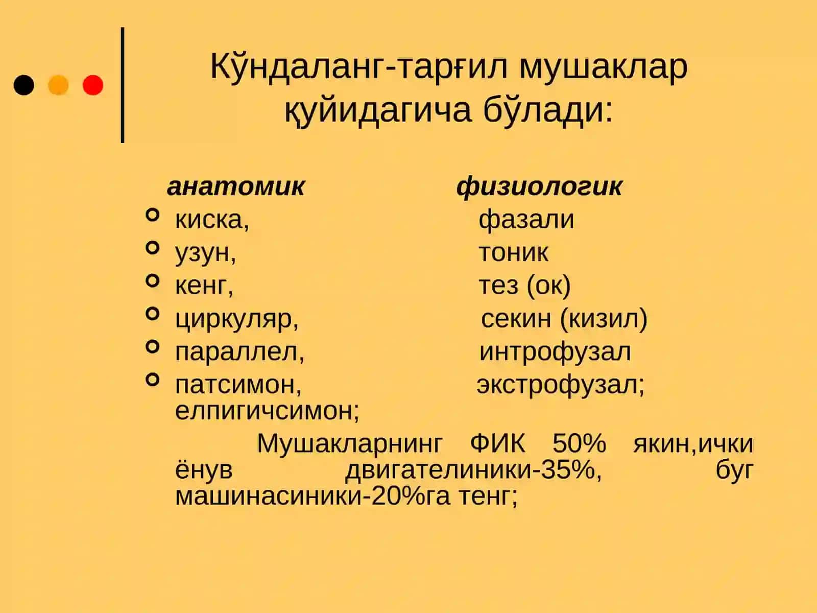 Мушаклар физиологияси Асаб толалари ва синапслар физиологияси 4