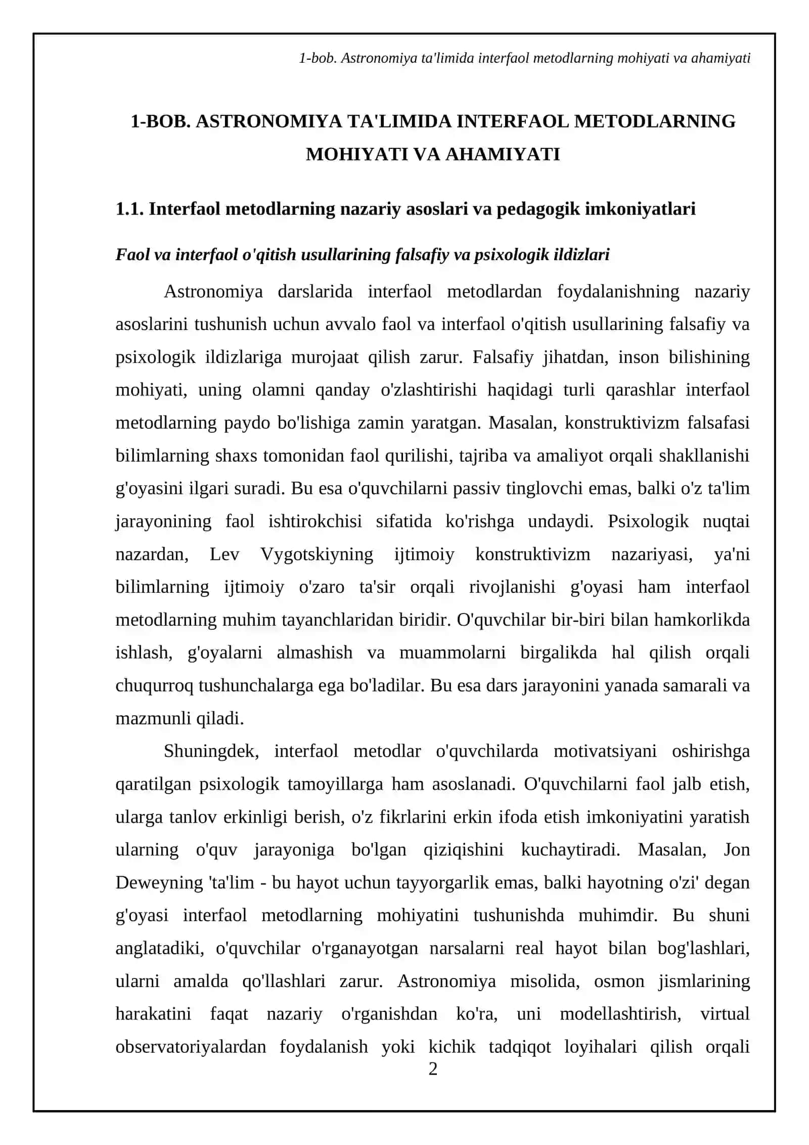 Astronomiya darslarida interfaol metodlardan foydalanish usullari 4