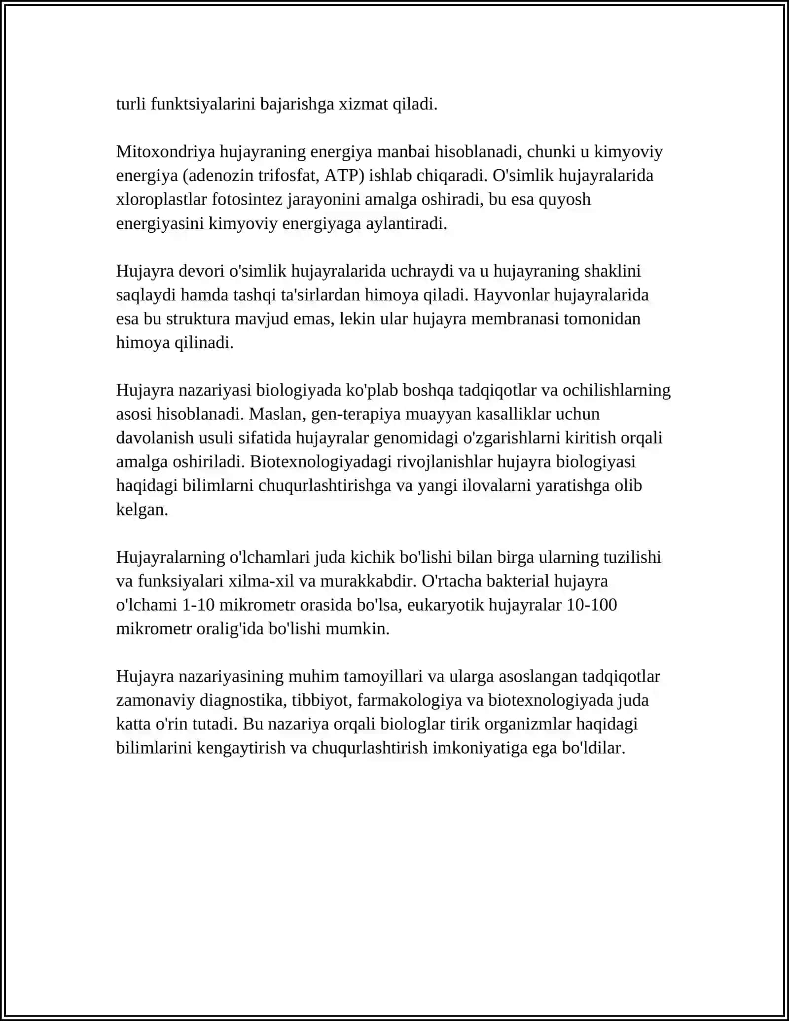 BIOLOGIYA HUJAYRA MAVZUSI 4