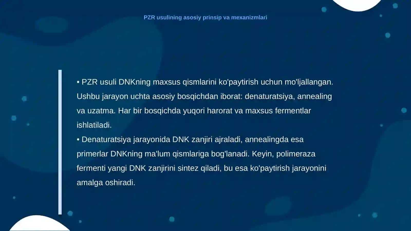 Molekular biologiya sohasida PZR usuli va uning fan rivojidagi yutuqlar 4