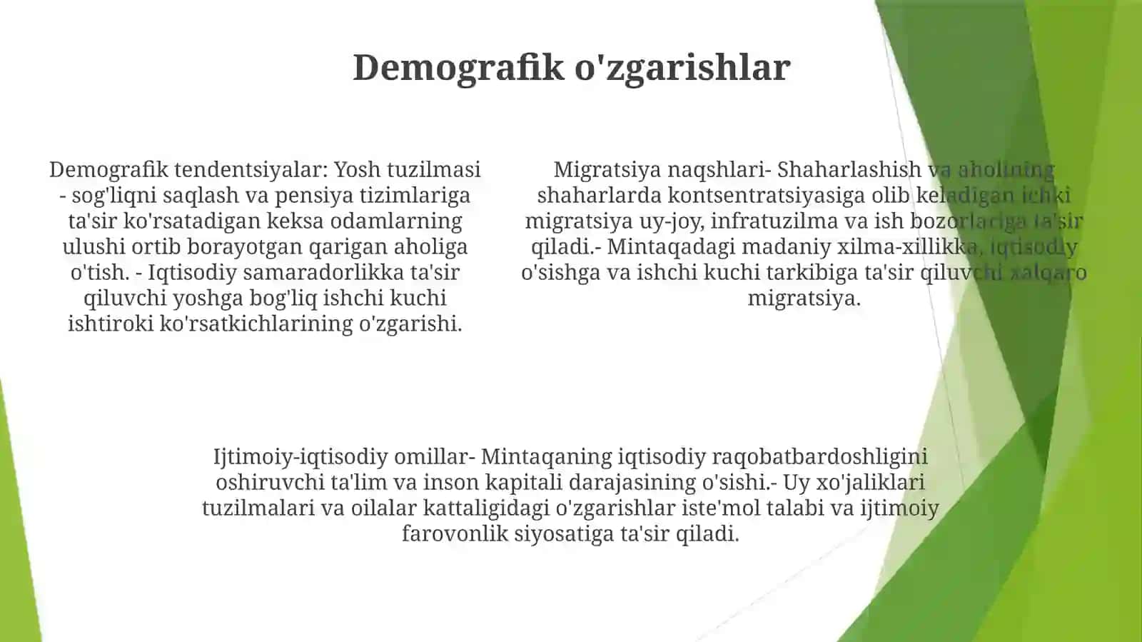 Xizmaltlar Sohasining Rivojlanjshiga TasirEtuvchiOmillar 4
