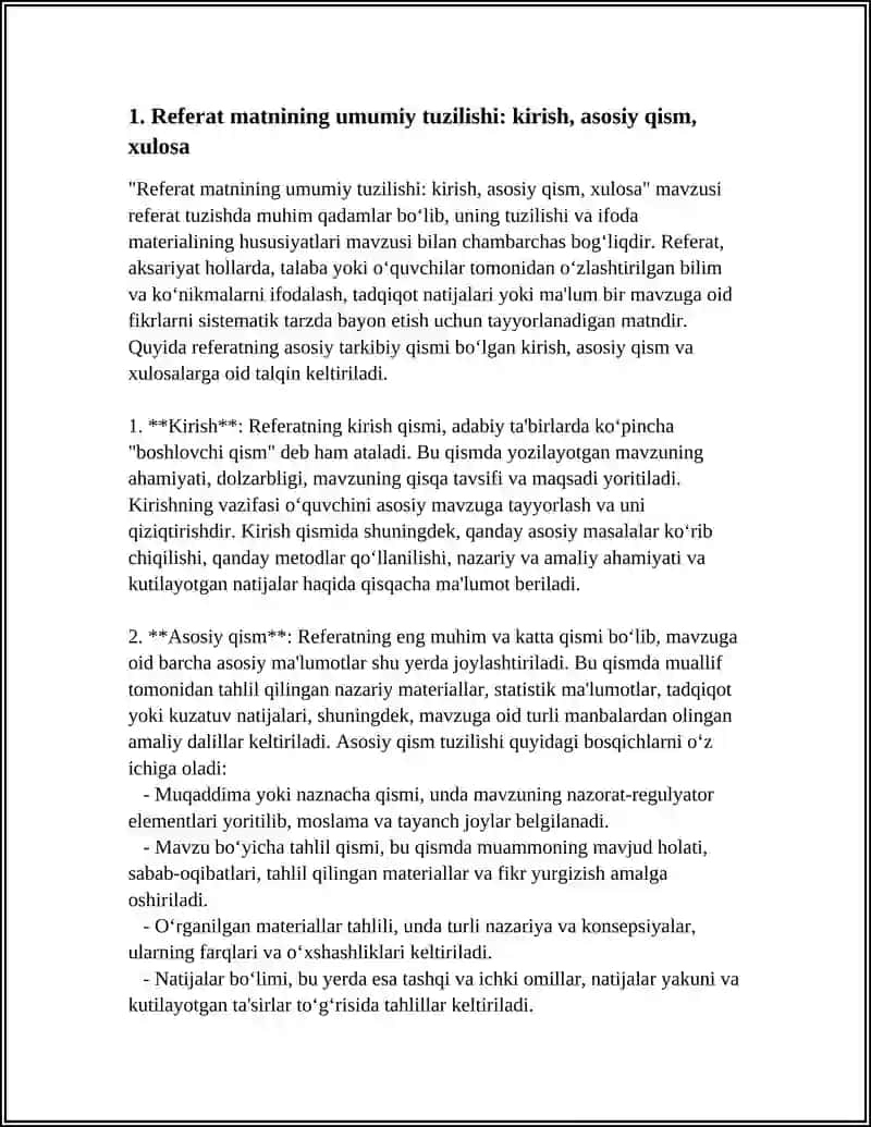 REFERAT MATNI UNING TUZILISHI VA IFODA MATERIALINING XUSUSIYATLARI 4
