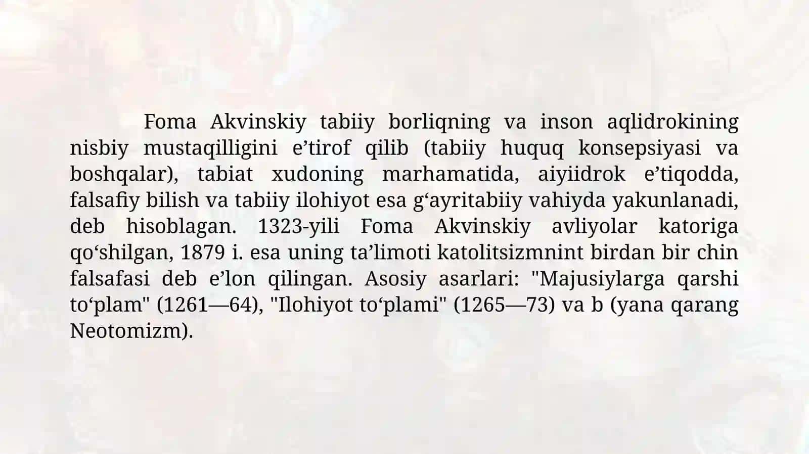 Foma Akvinskiyning siyosiy qarashlari 4