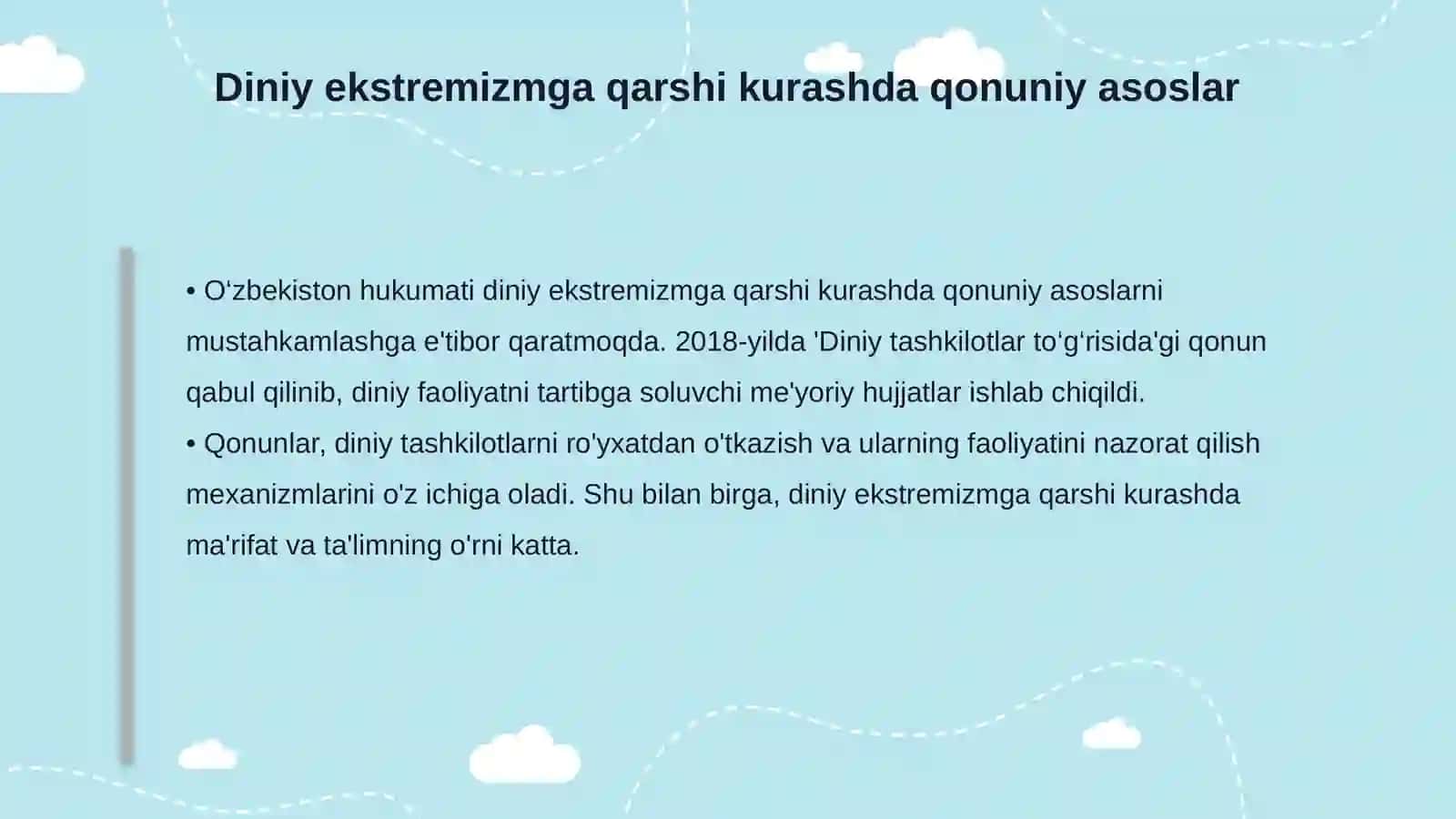 O‘zbekistonning terrorizm va diniy ekstremizmga qarshi kurash tajribasi 4