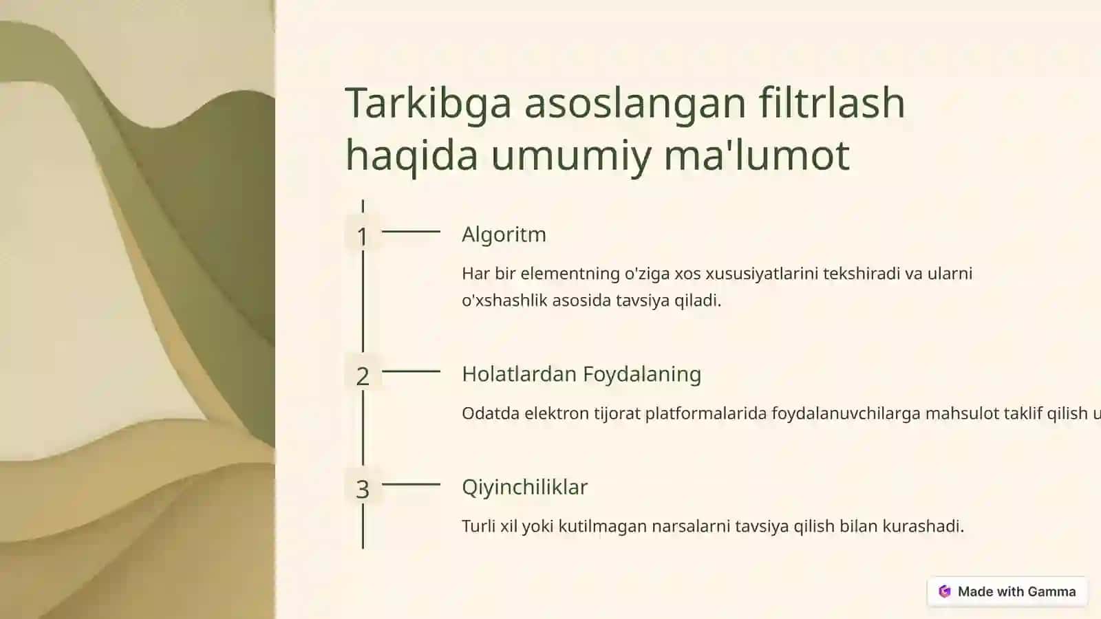 Tarkibga Asoslangan Filtrlashni Tushunish 4