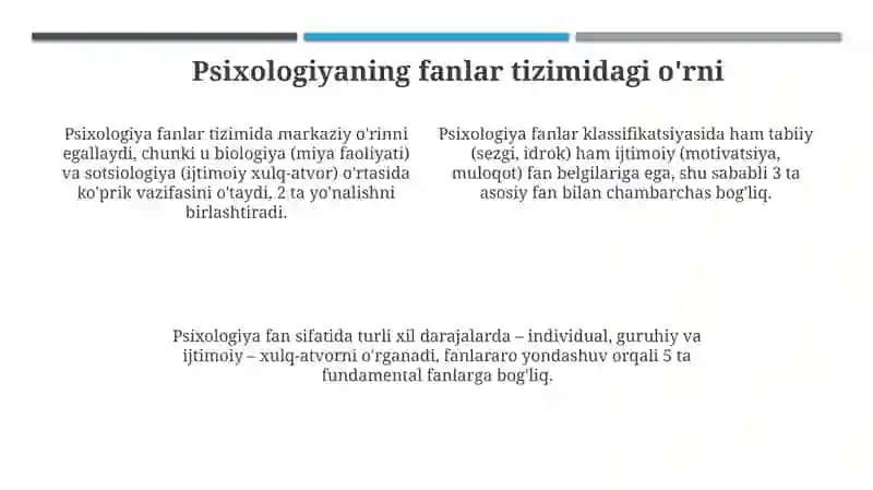 Psixologiya fanlari ziyonidagi muammolar 4