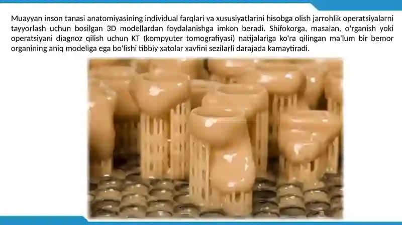 TIBBIYOTDA 3D PRINTERLAR 4