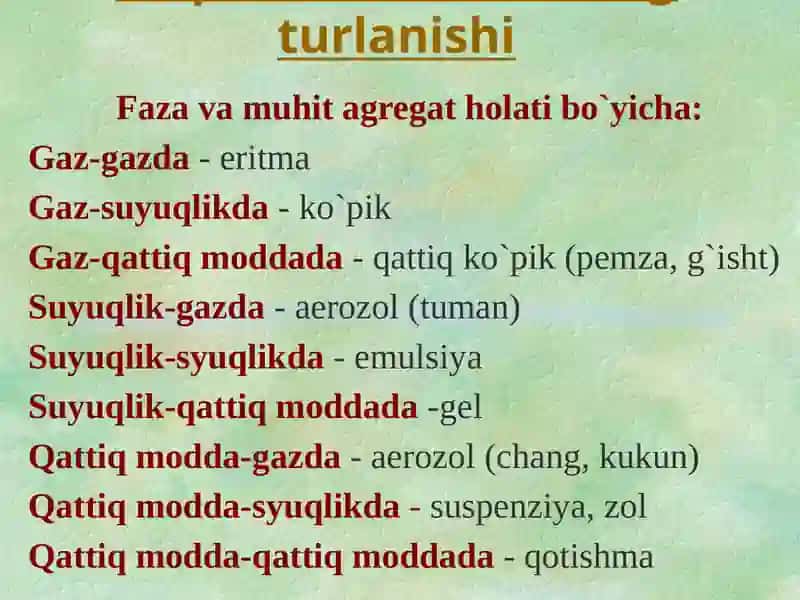 Kolloid sistemalar 4