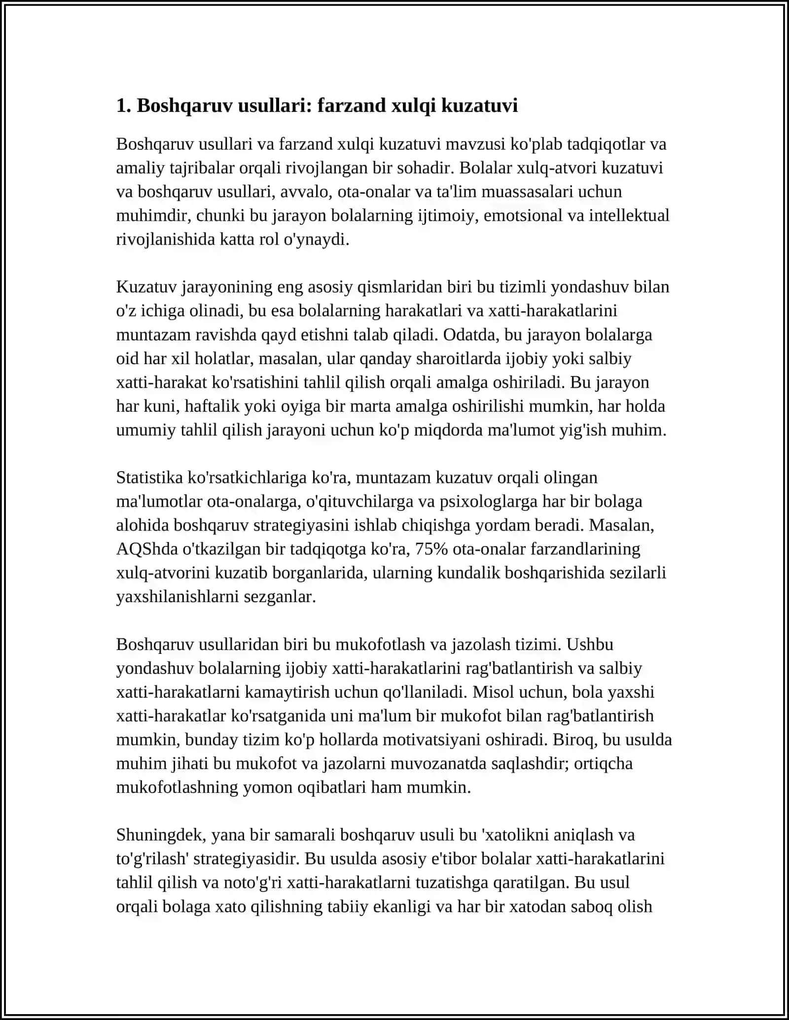 HUJJATLAR BN ISHLASH XULQI OGISHGAN BOLALAR BOYICHA TAHLIL (PRATAKOLLAR, KUZATISH HUJATLARI) 4