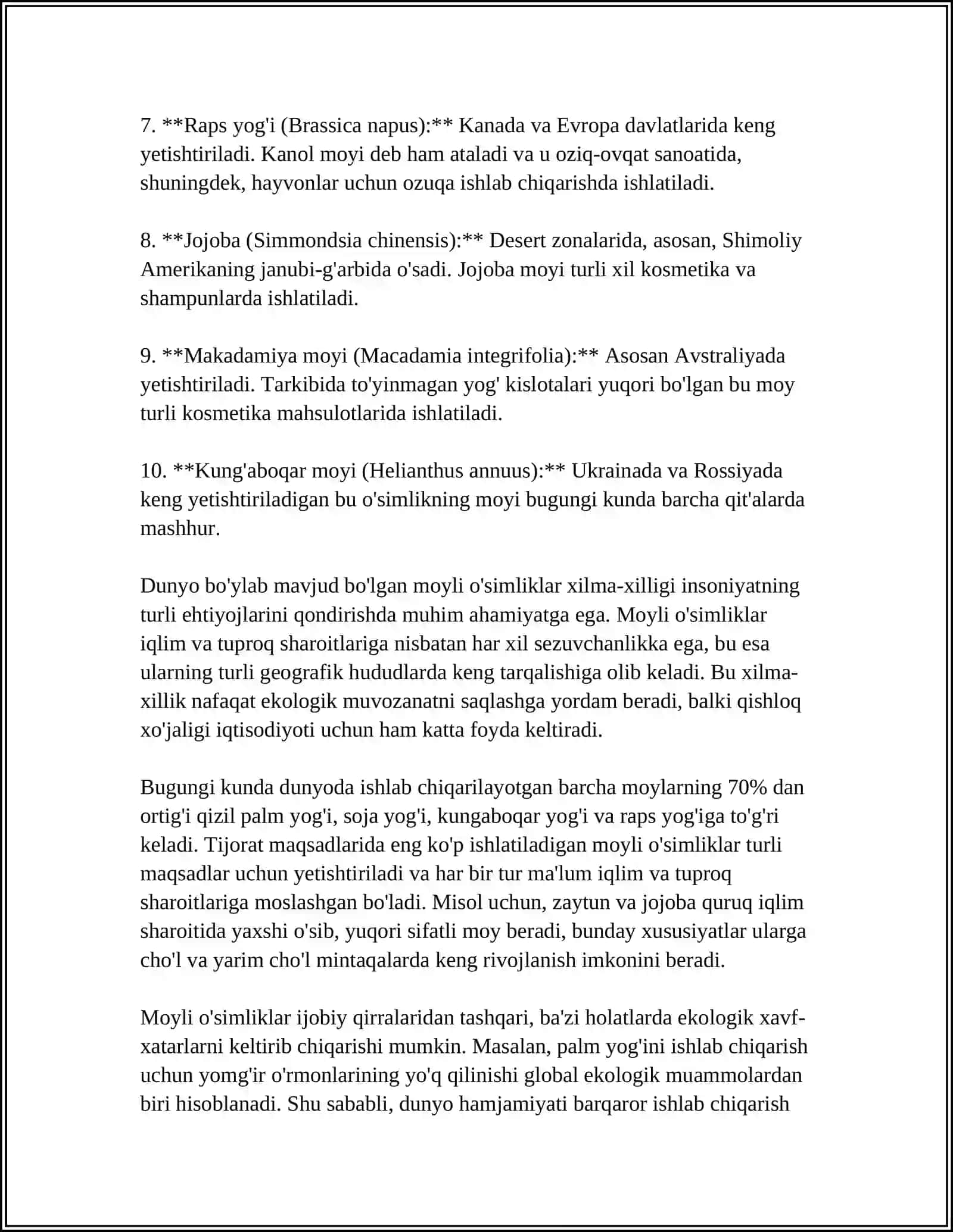 MOYLI EKINLAR TURLARI VA ULARNING BIOLOGIK XUSUSIYATLARI 4