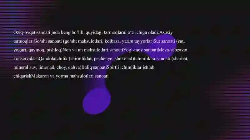 Oziq ovqat sanoati 4