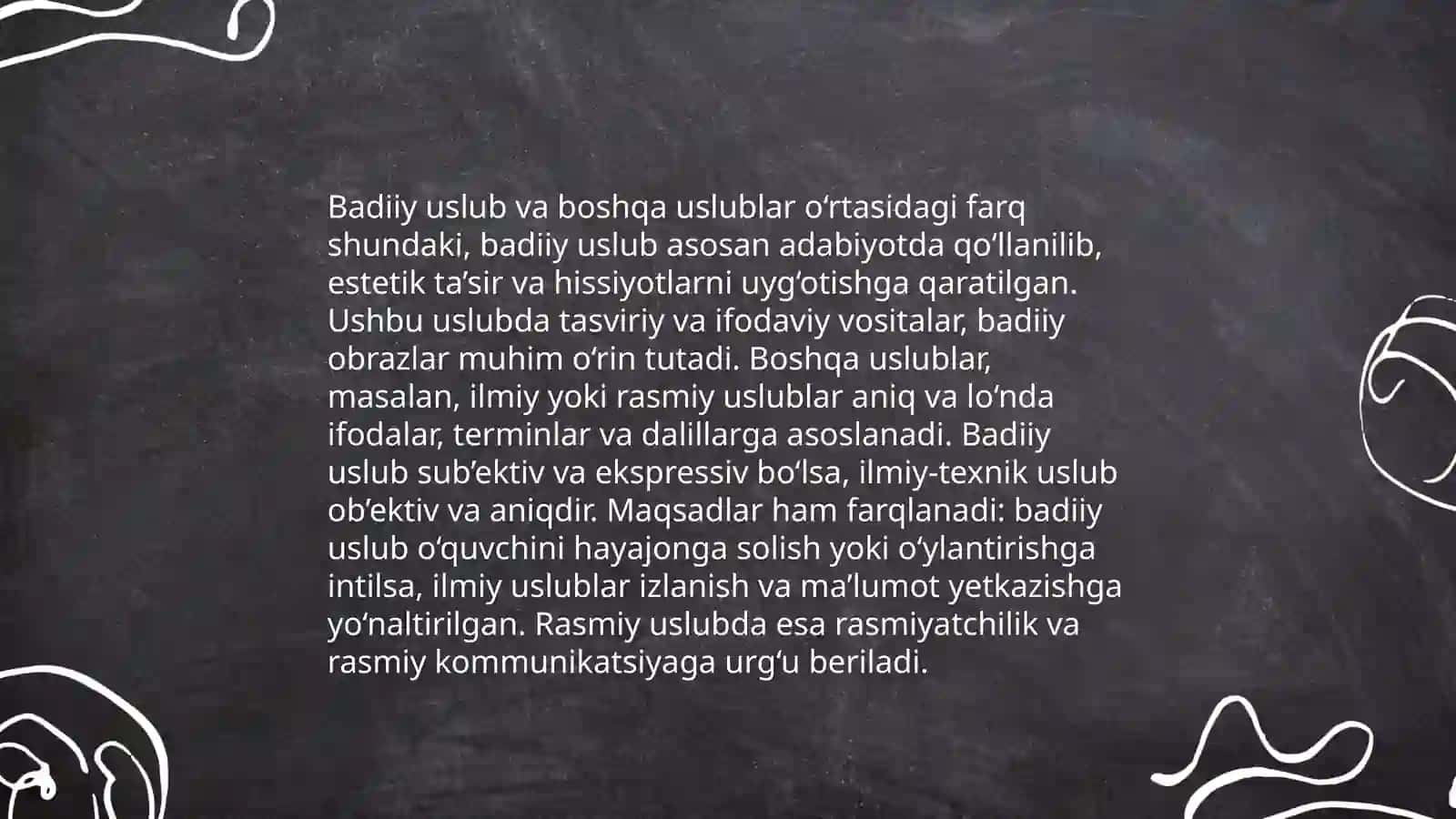 Badiiy uslub va uning xususiyatlari 4