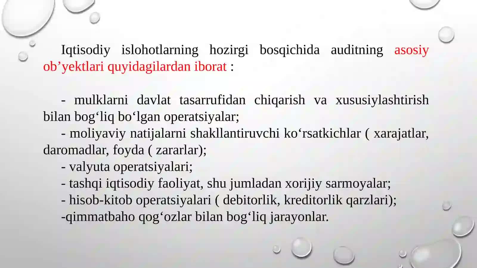 Auditning predmeti va ob’yektlari 4
