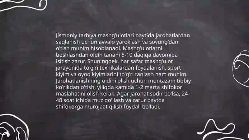 Sport Zalida Xavfsizlikni Taʼminlash 4