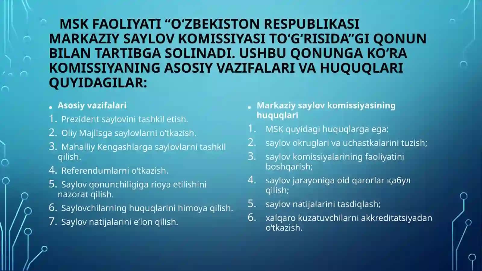 markaziy saylov komissiyasi va saylov tizimi islohotlari 4