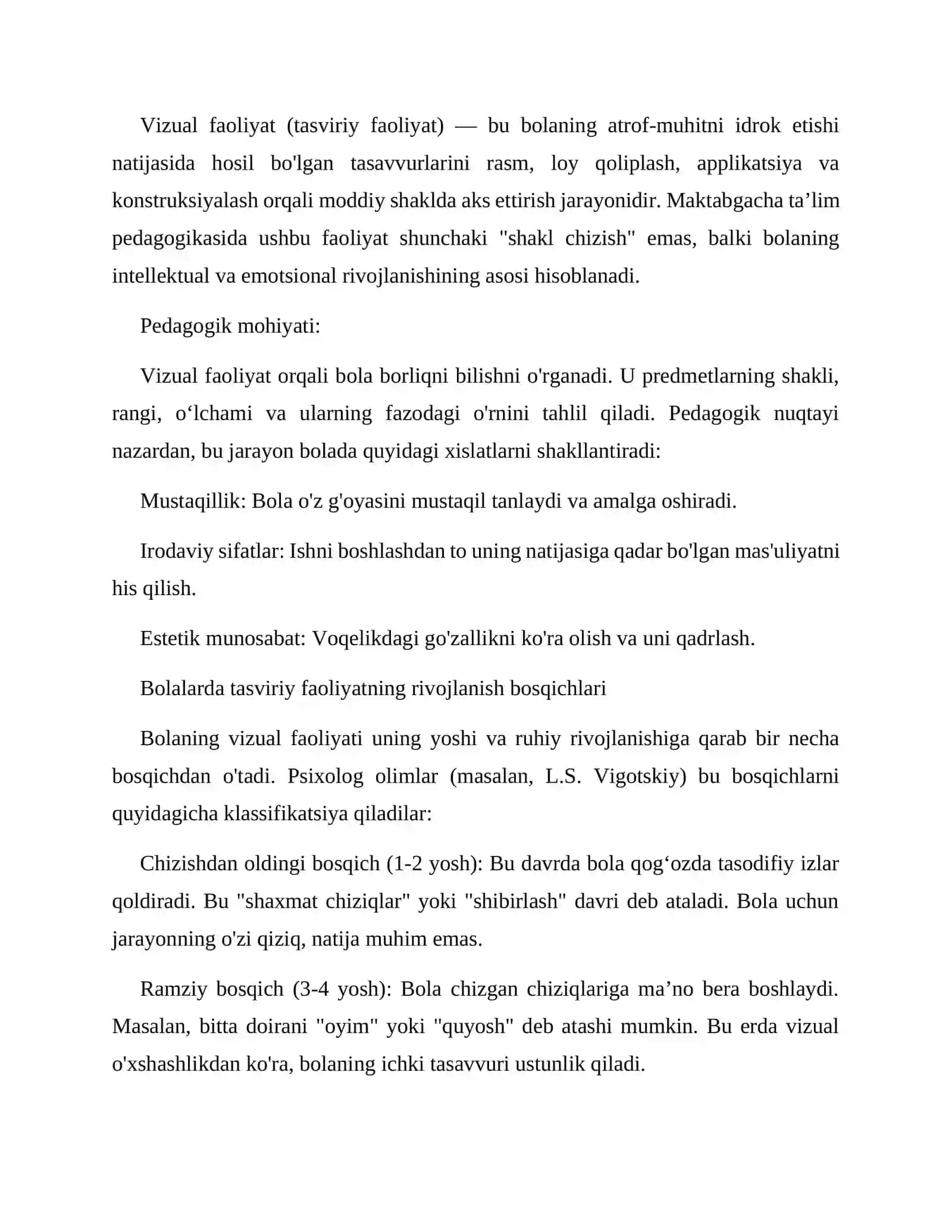 Bolalarni vizula faoliyatga orgatishning nazariy asoslari 4