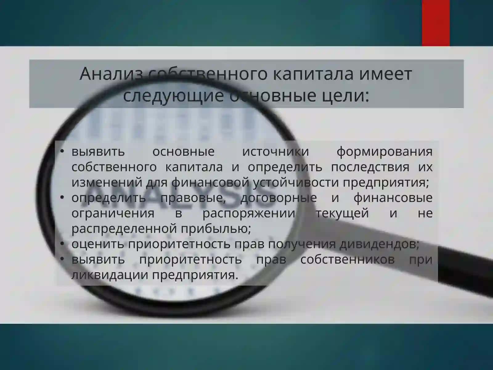 Анализ собственного капитала хозяйствующих субъектов 4