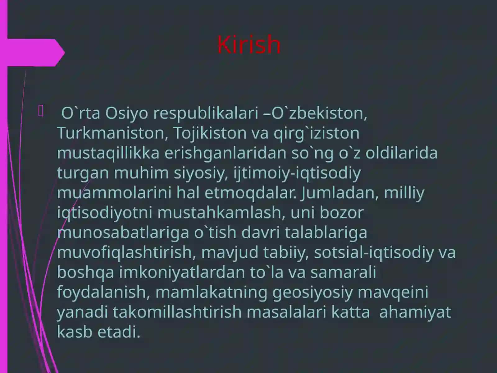 Avtomobil Ekologiyasi Fanidan Taqdimot 4