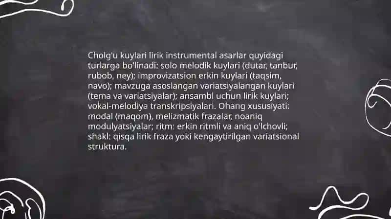 Xalq qo'shiqlari va cholg'u kuylari 4