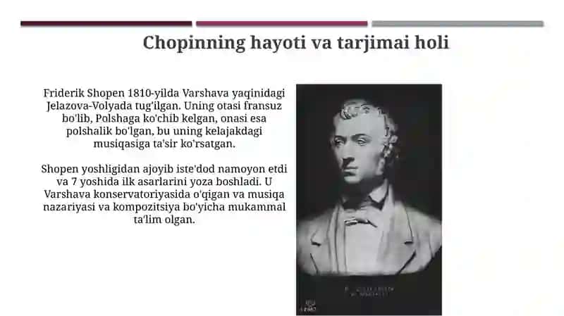 F.Shopen va Polyak musiqa san'ati 4