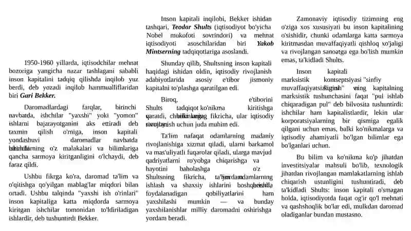 Inson kapitali iqtisodiyotining elektron tizimlari 4