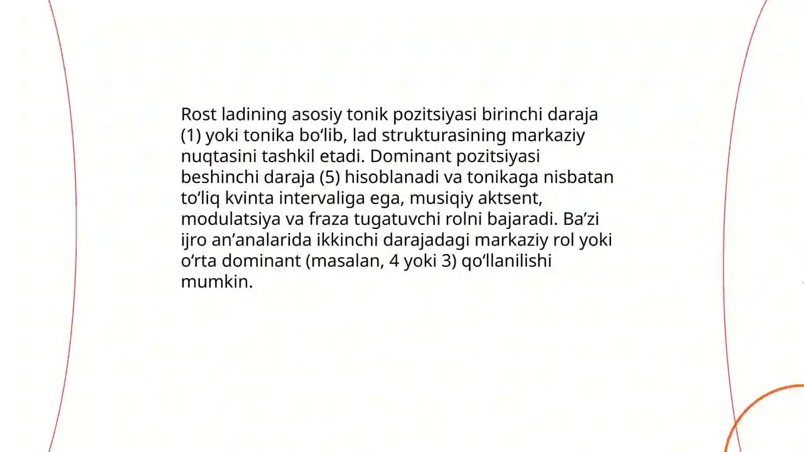 Rost Maqomi: Lad tuzulmasi va Shaklan Joylashish Tartibi 4