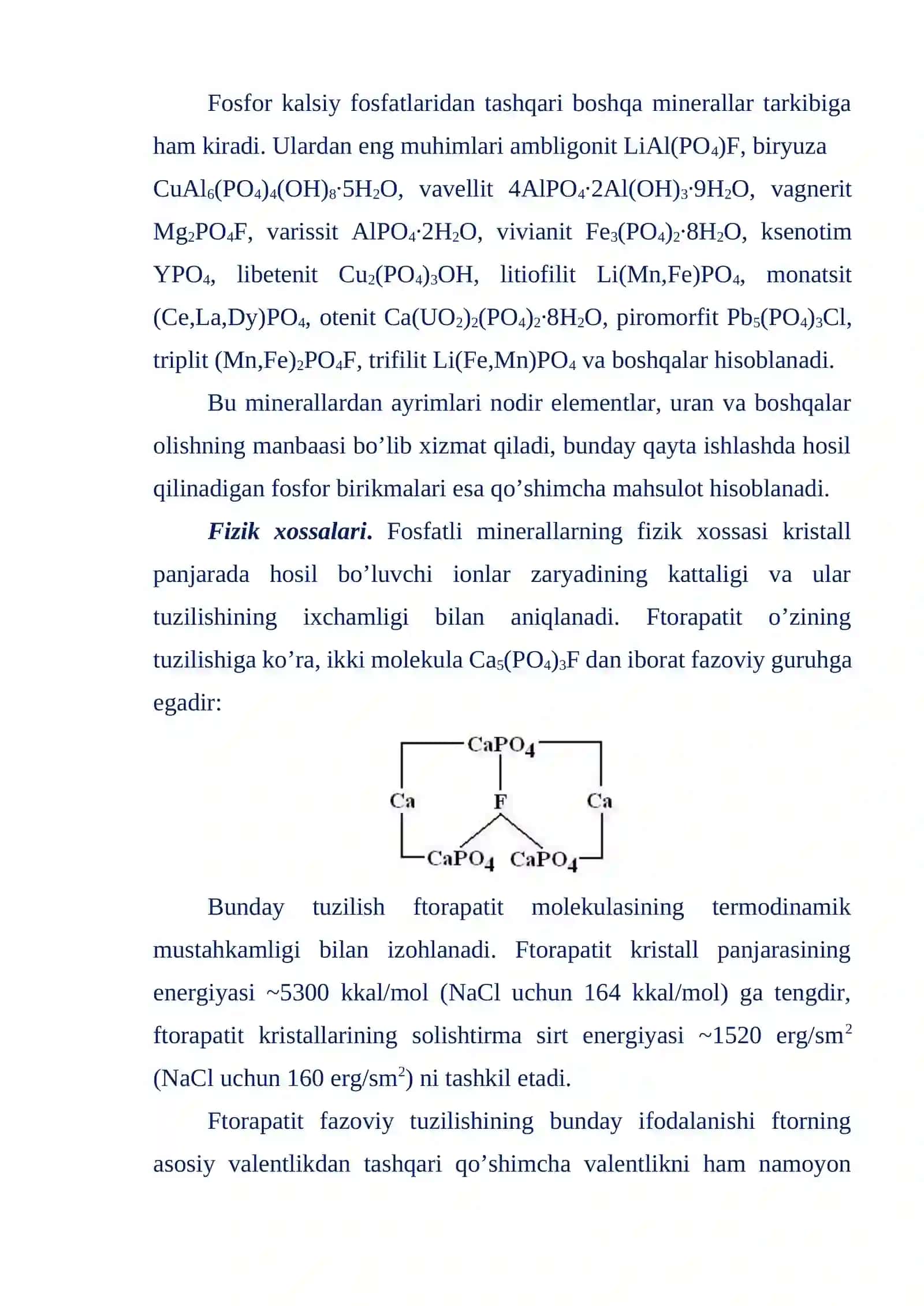 Fosfatlar sinfi minerallari 4