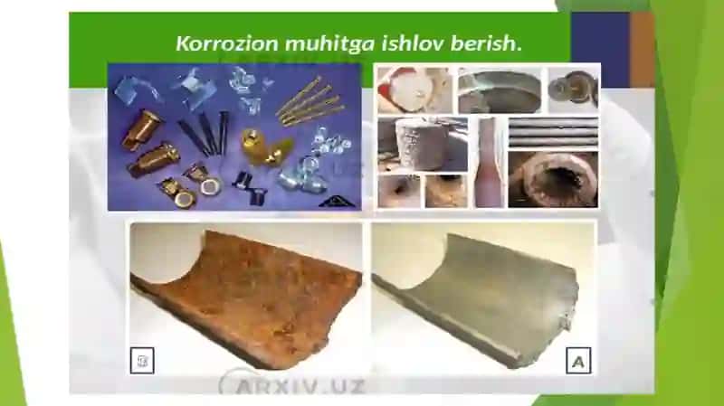 METALL KORROZIYA,UNING TURLARI. METALL KONSTRULSIYALARDA KORROZIYANI ANIQLASH VA TEKSHIRISH 4
