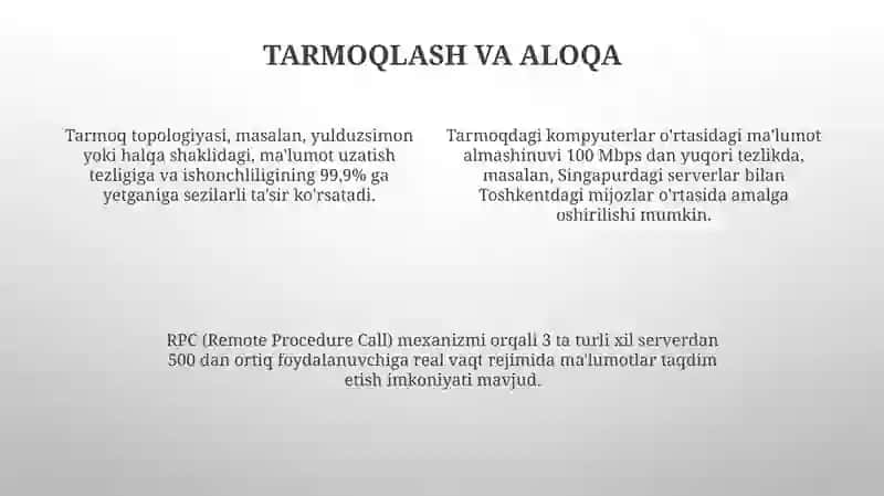 Tarmoqli operatsion tizimlar va ularning xususiyatlari 4