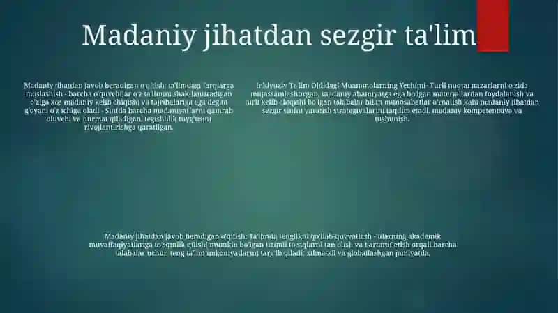 Inklyuziv Ta'Lim Oldidagi Muammolarning Yechimi 4