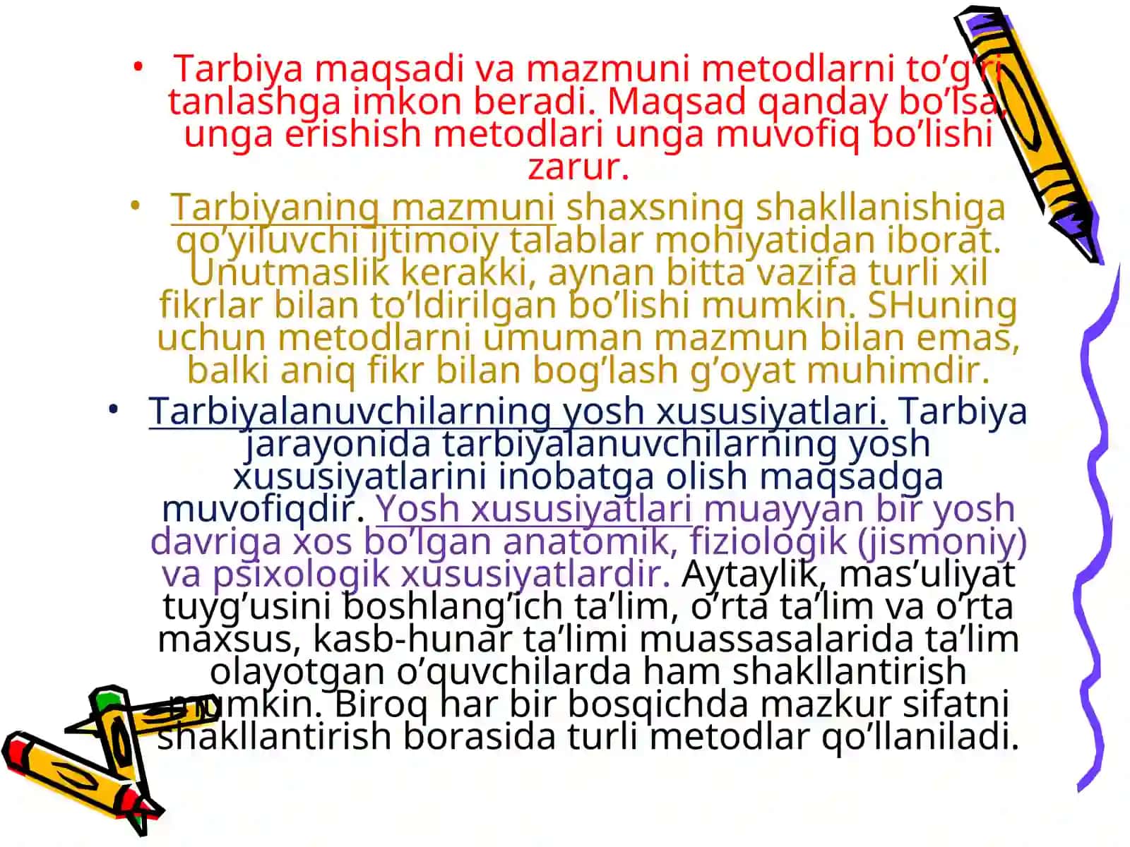 Tarbiya jarayonining mohiyati va mazmuni 4