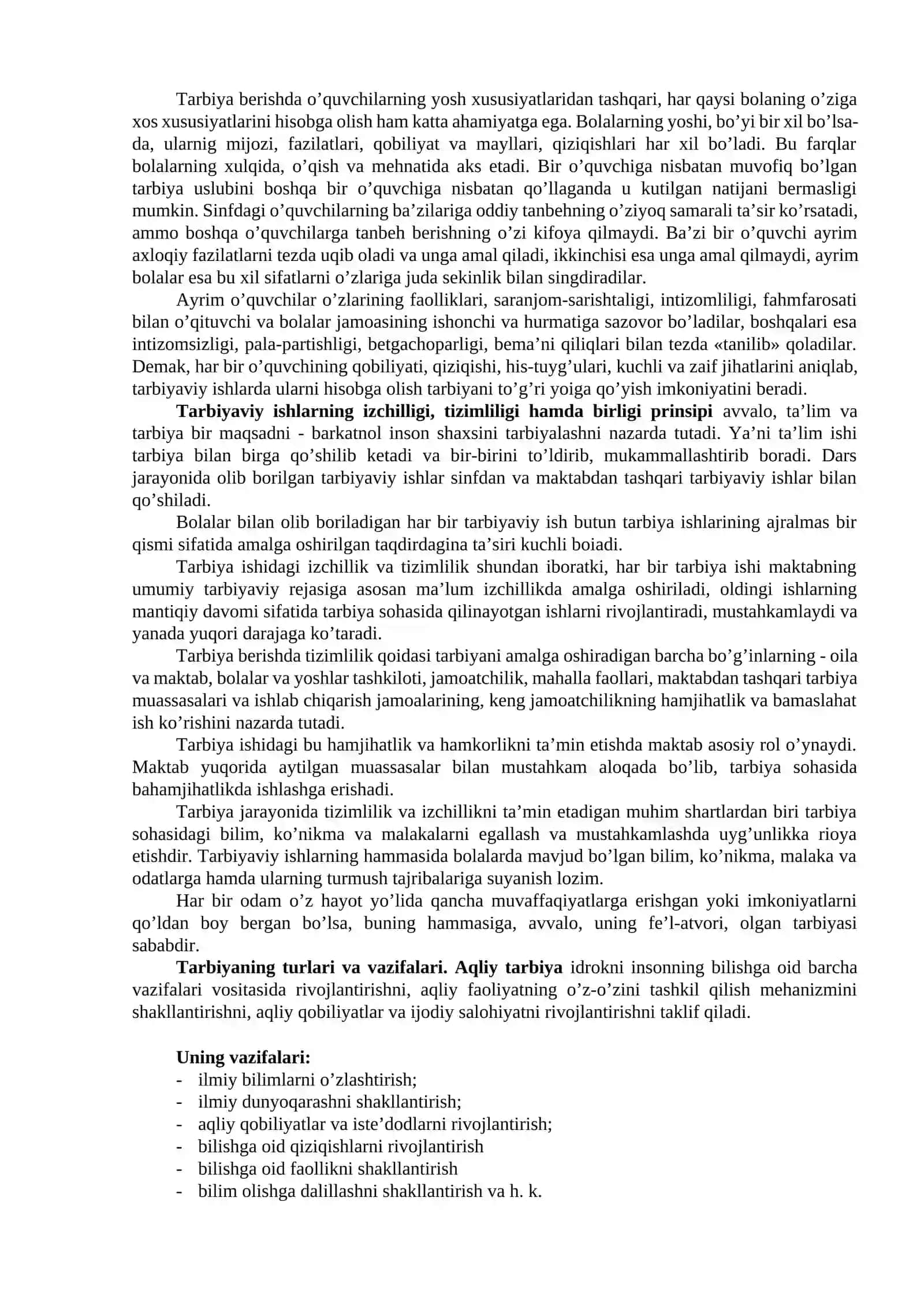 Boshlang’ich ta’limda tarbiya turlari 4