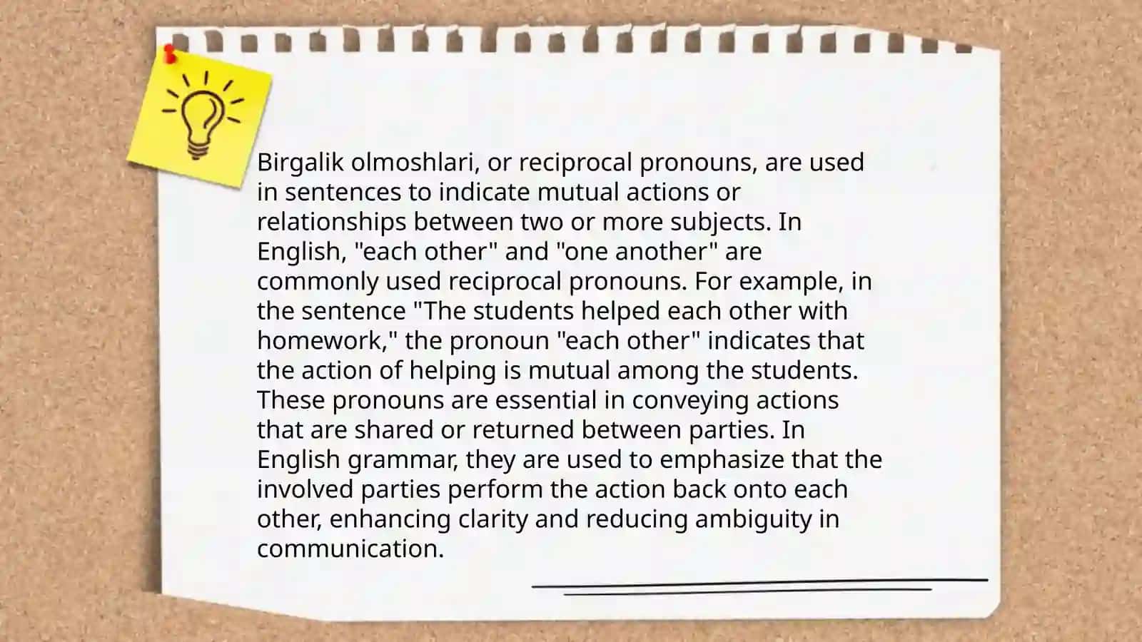 Birgalik va Gumon Olmoshlari 4