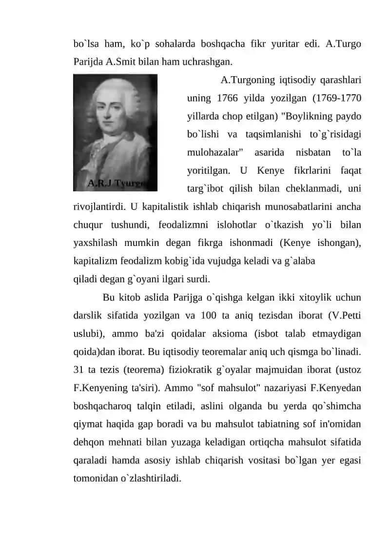 A.Turgo va uning iqtisodiy ta'limoti 4