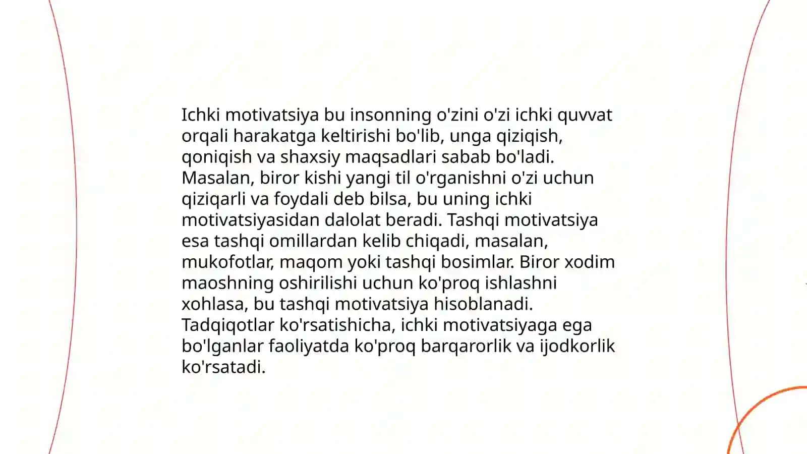 Motivatsiyaning individual xususiyatlari 4