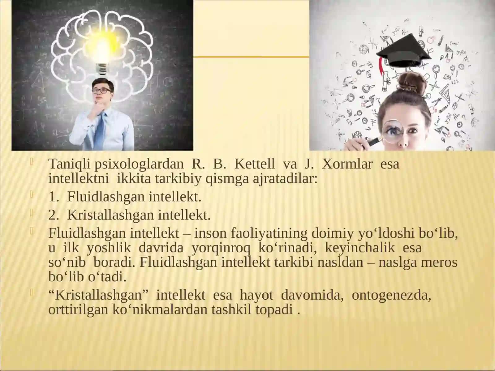 Intellektning faktorli nazariyasi 4