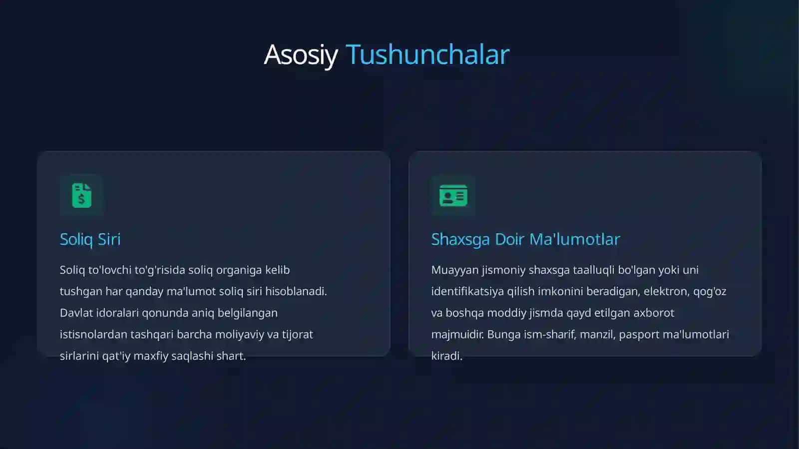 Soliq Sirini Saqlash va Shaxsiy Ma'lumotlar Himoyasi 4