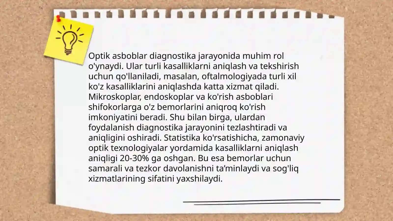 Tolali optik asboblarning tibbiyotdagi ahamiyati 4