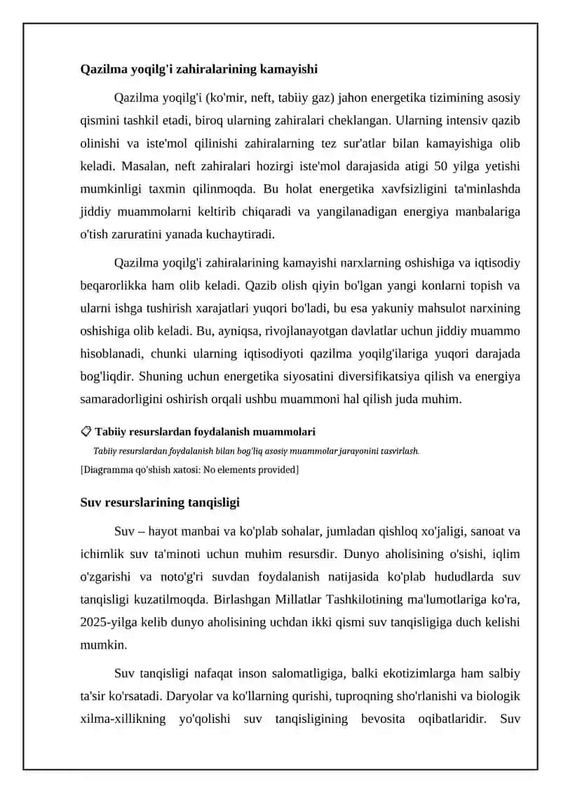 Tabiiy Resurslardan Foydalanish Muammolari 4