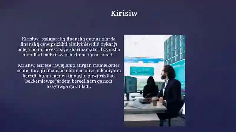 Xalıqaralıq Finanslıq Qatnasıqlarında Finanslıq Qáwipsizlikti Támiyinlew 4