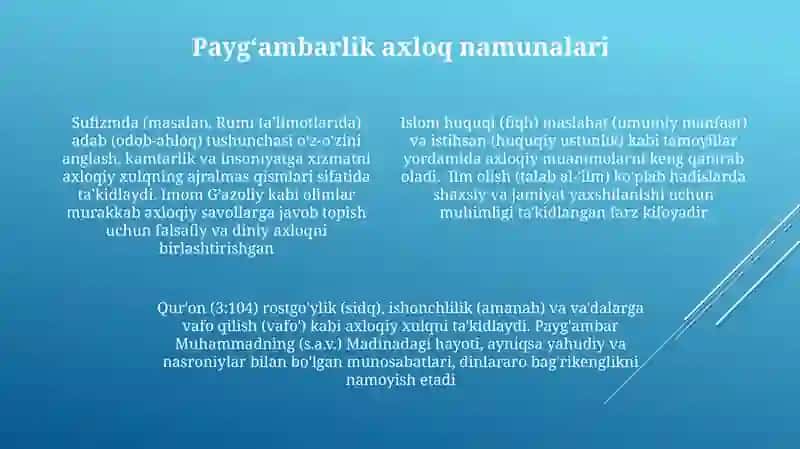 Islom talimotida axloqiy va ilmiy me'yorlar 4