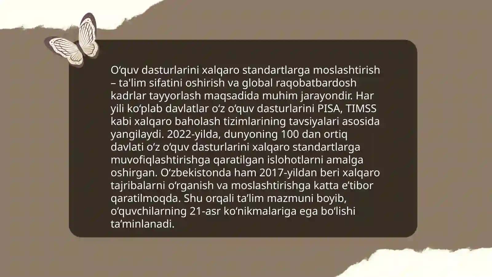 PISA talablari va tabiiy fanlar o'quv dasturlari 4