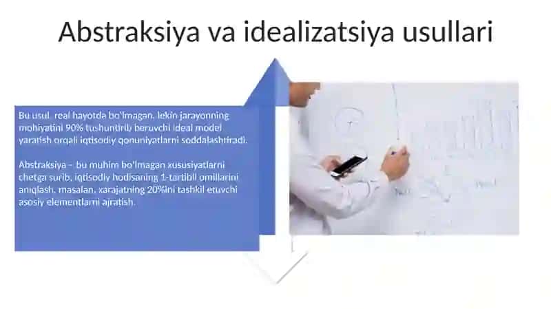 Iqtisodiy jarayonlarni ilmiy bilishning usullari 4