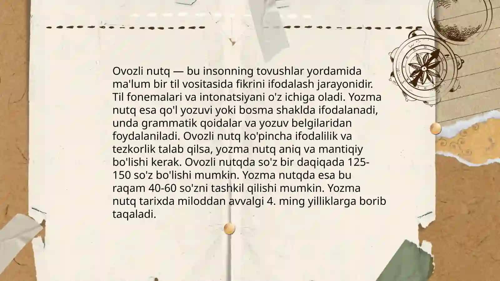 Ona tili darsligida 5-sinflar uchun dars loyihasi tayyorlash 4
