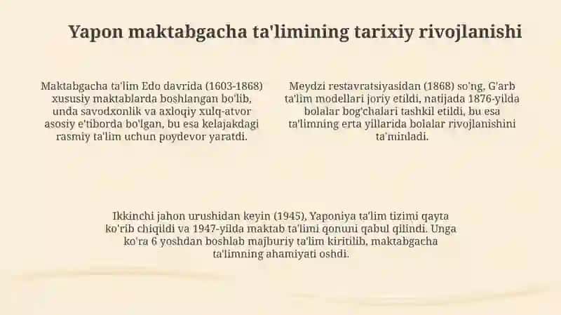 Yaponiyaning maktabgacha ta'limi 4