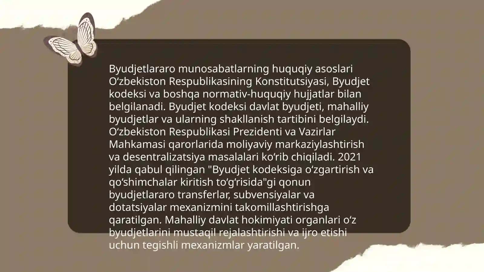 Byudjetlararo munosabatlar va ular hisobini maqsadi hamda vazifalari 4